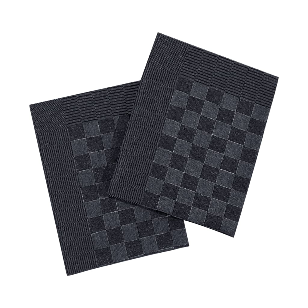 Berkfield Kitchen Towels 50 pcs Black and Grey 50x70 cm Cotton