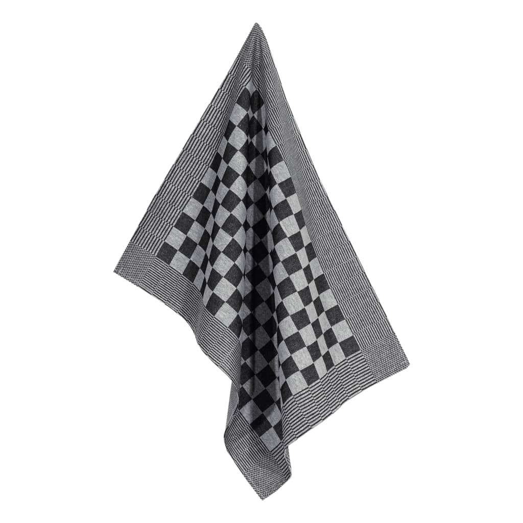 Berkfield Kitchen Towels 50 pcs Black and White 50x70 cm Cotton
