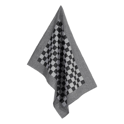 Berkfield Kitchen Towels 50 pcs Black and White 50x70 cm Cotton
