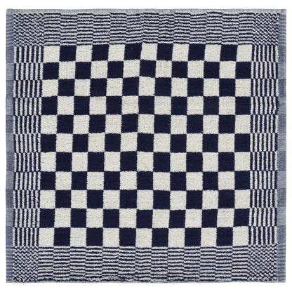 Berkfield 50 Piece Towel Set Blue and White Cotton