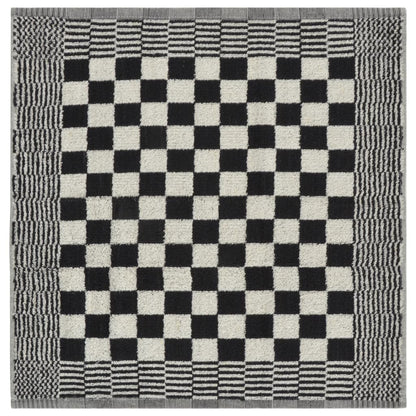 Berkfield 20 Piece Towel Set Black and White Cotton