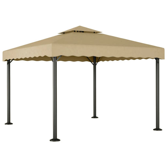 Berkfield Gazebo Taupe 3x3 m Aluminium and Steel