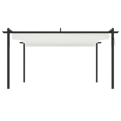 Berkfield Garden Gazebo with Retractable Roof 4x3 m Cream