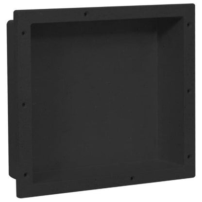 Berkfield Shower Niche Matt Black 41x36x10 cm