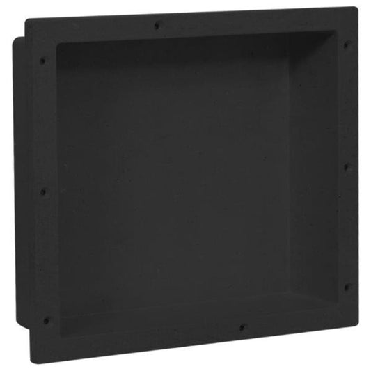 Berkfield Shower Niche Matt Black 41x36x10 cm