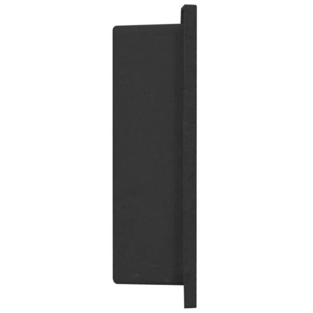 Berkfield Shower Niche Matt Black 41x36x10 cm