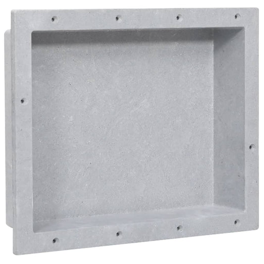 Berkfield Shower Niche Matt Grey 41x51x10 cm