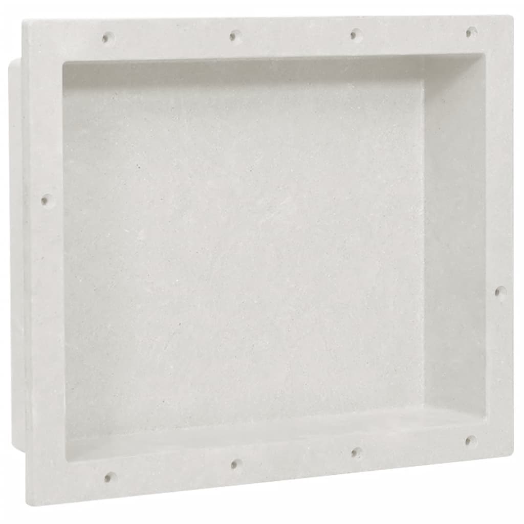 Berkfield Shower Niche Matt White 41x51x10 cm
