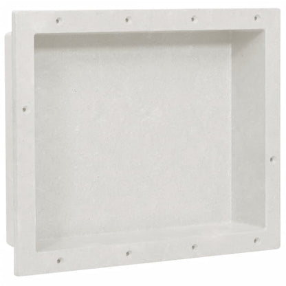 Berkfield Shower Niche Matt White 41x51x10 cm