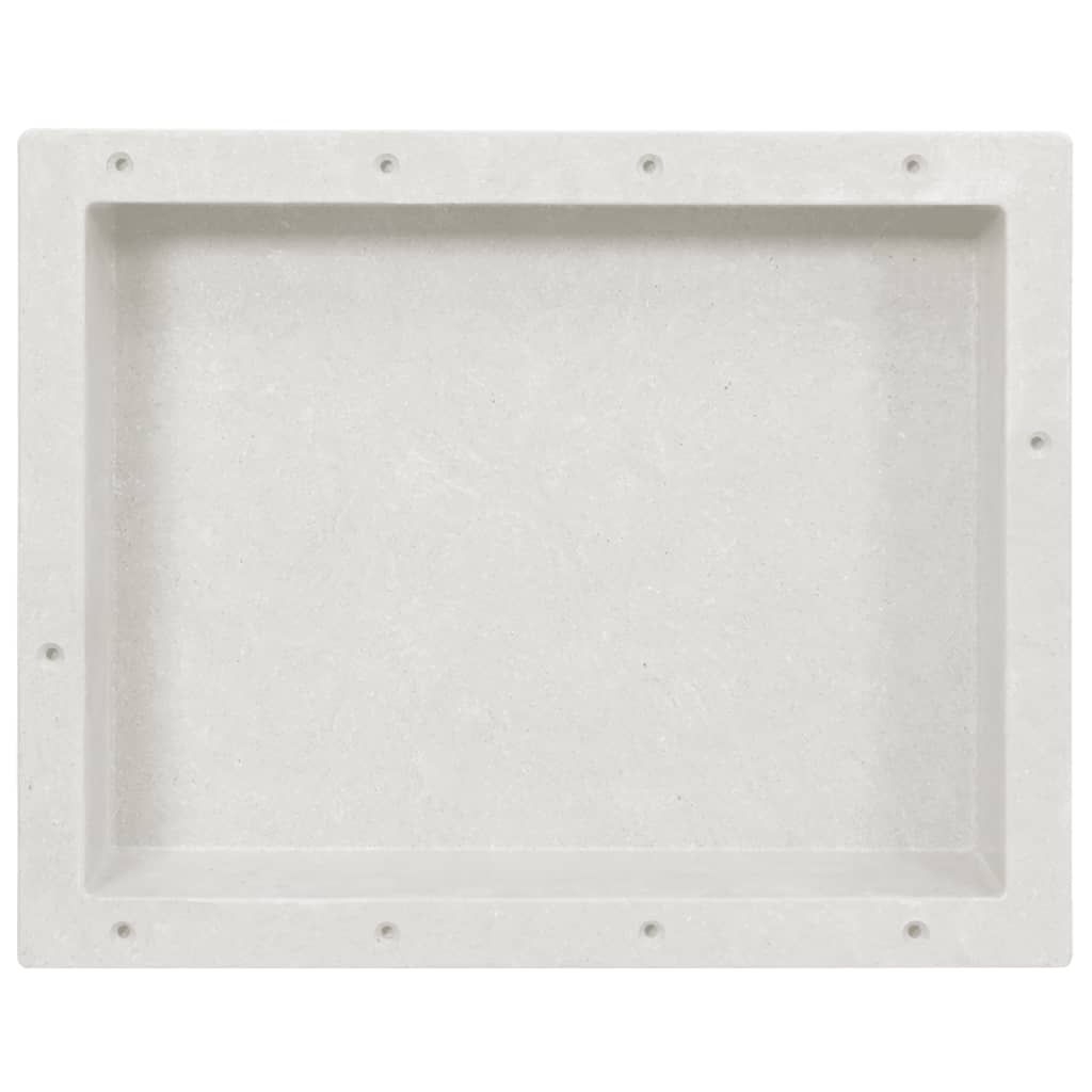 Berkfield Shower Niche Matt White 41x51x10 cm