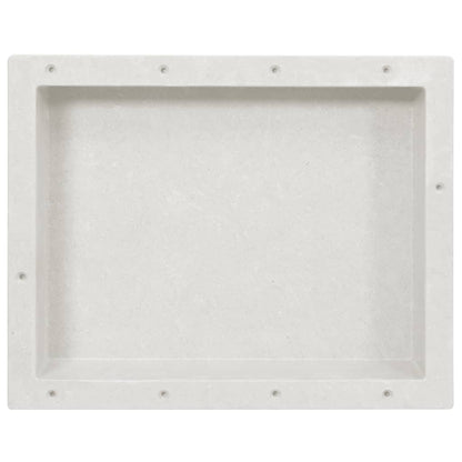 Berkfield Shower Niche Matt White 41x51x10 cm