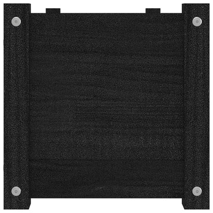 Berkfield Garden Planter Black 100x31x31 cm Solid Pinewood