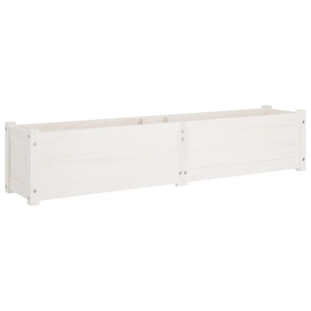 Berkfield Garden Raised Bed White 150x31x31 cm Solid Pinewood