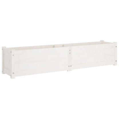 Berkfield Garden Raised Bed White 150x31x31 cm Solid Pinewood