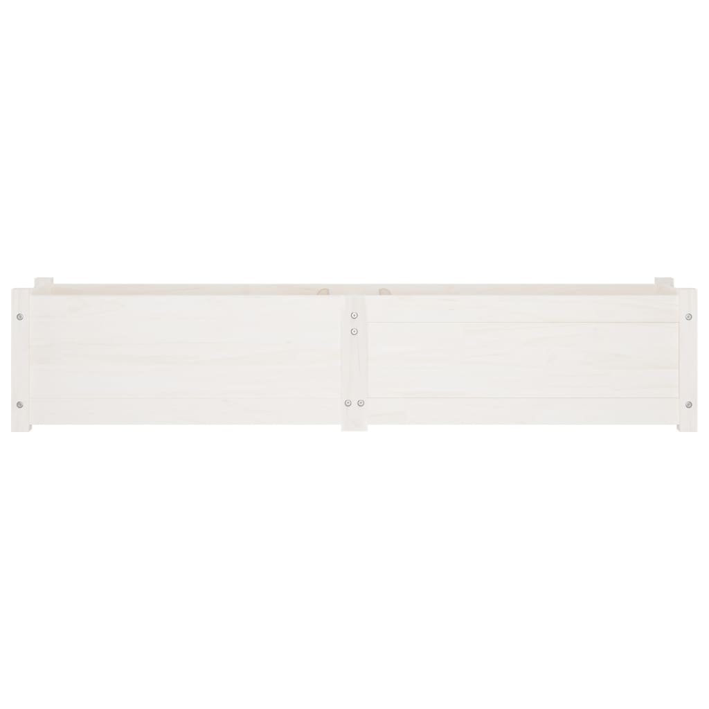 Berkfield Garden Raised Bed White 150x31x31 cm Solid Pinewood