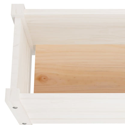 Berkfield Garden Raised Bed White 150x31x31 cm Solid Pinewood