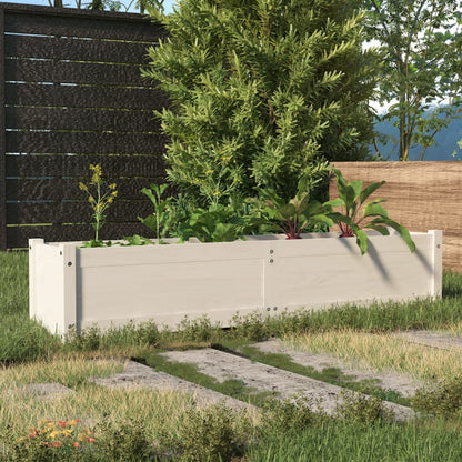 Berkfield Garden Raised Bed White 150x31x31 cm Solid Pinewood