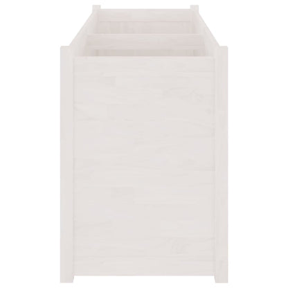 Berkfield Garden Planter White 150x50x70 cm Solid Pinewood