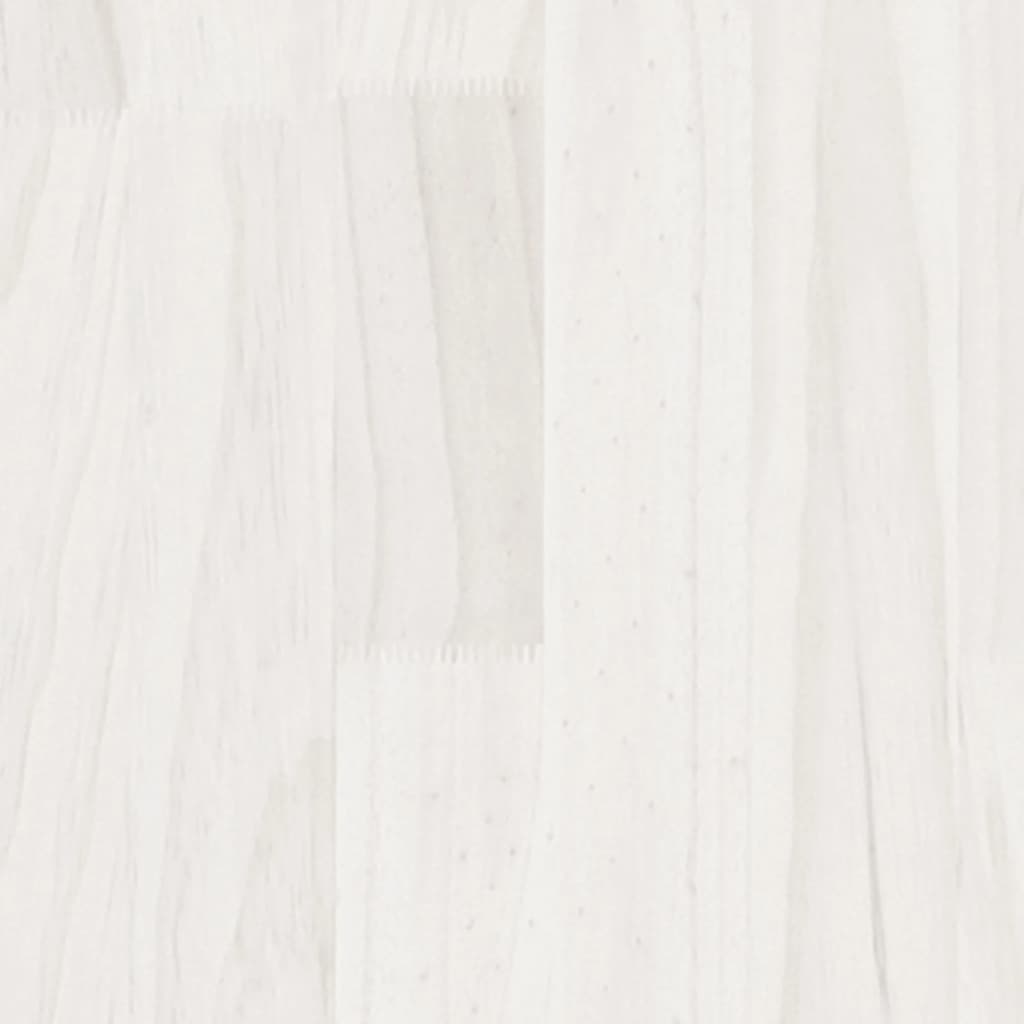 Berkfield Garden Planter White 31x31x70 cm Solid Pinewood