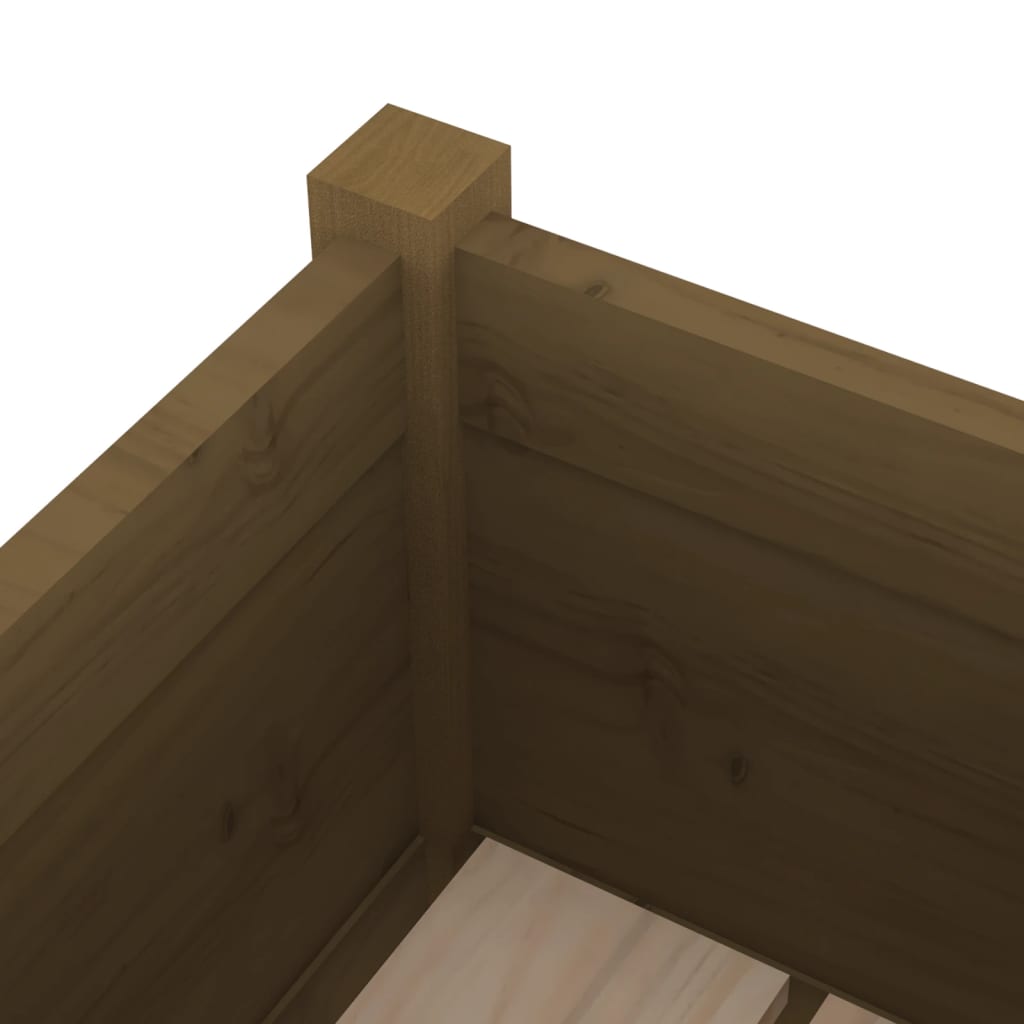 Berkfield Garden Planters 2 pcs Honey Brown 70x31x70 cm Solid Pinewood
