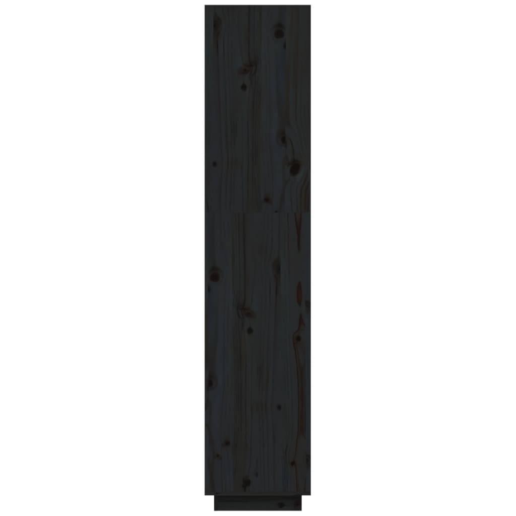 Berkfield Book Cabinet/Room Divider Black 40x35x167 cm Solid Wood Pine