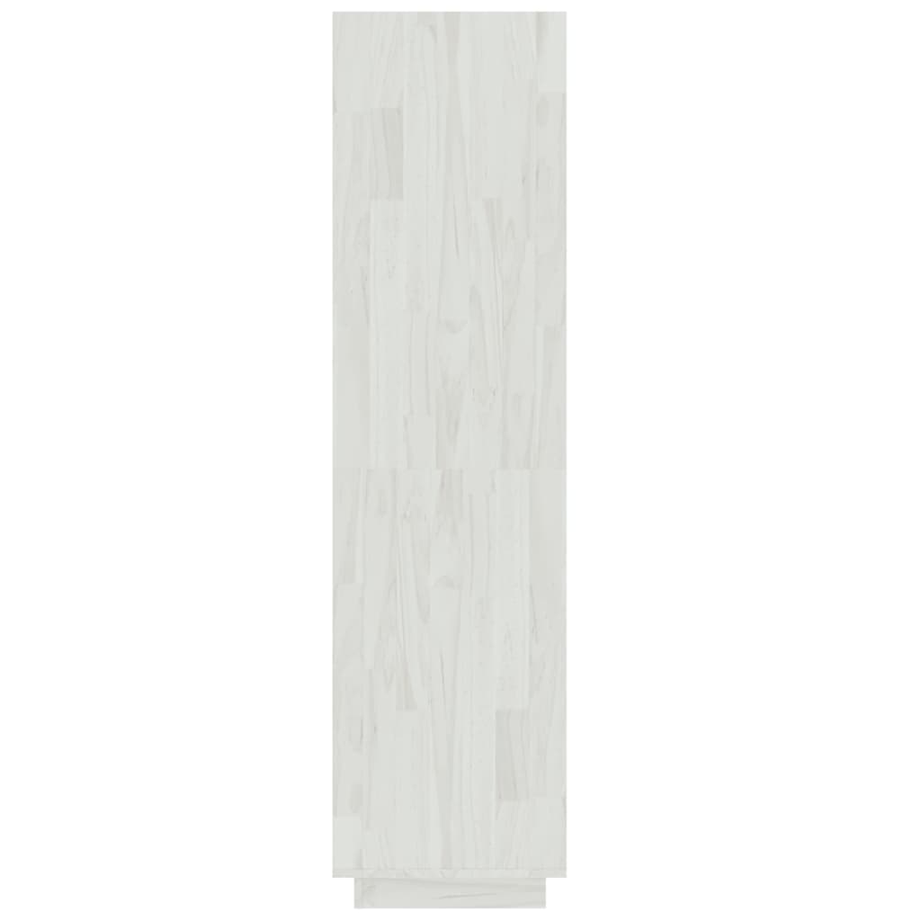Berkfield Book Cabinet/Room Divider White 60x35x135 cm Solid Pinewood