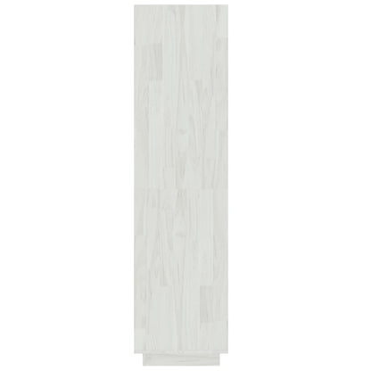 Berkfield Book Cabinet/Room Divider White 60x35x135 cm Solid Pinewood