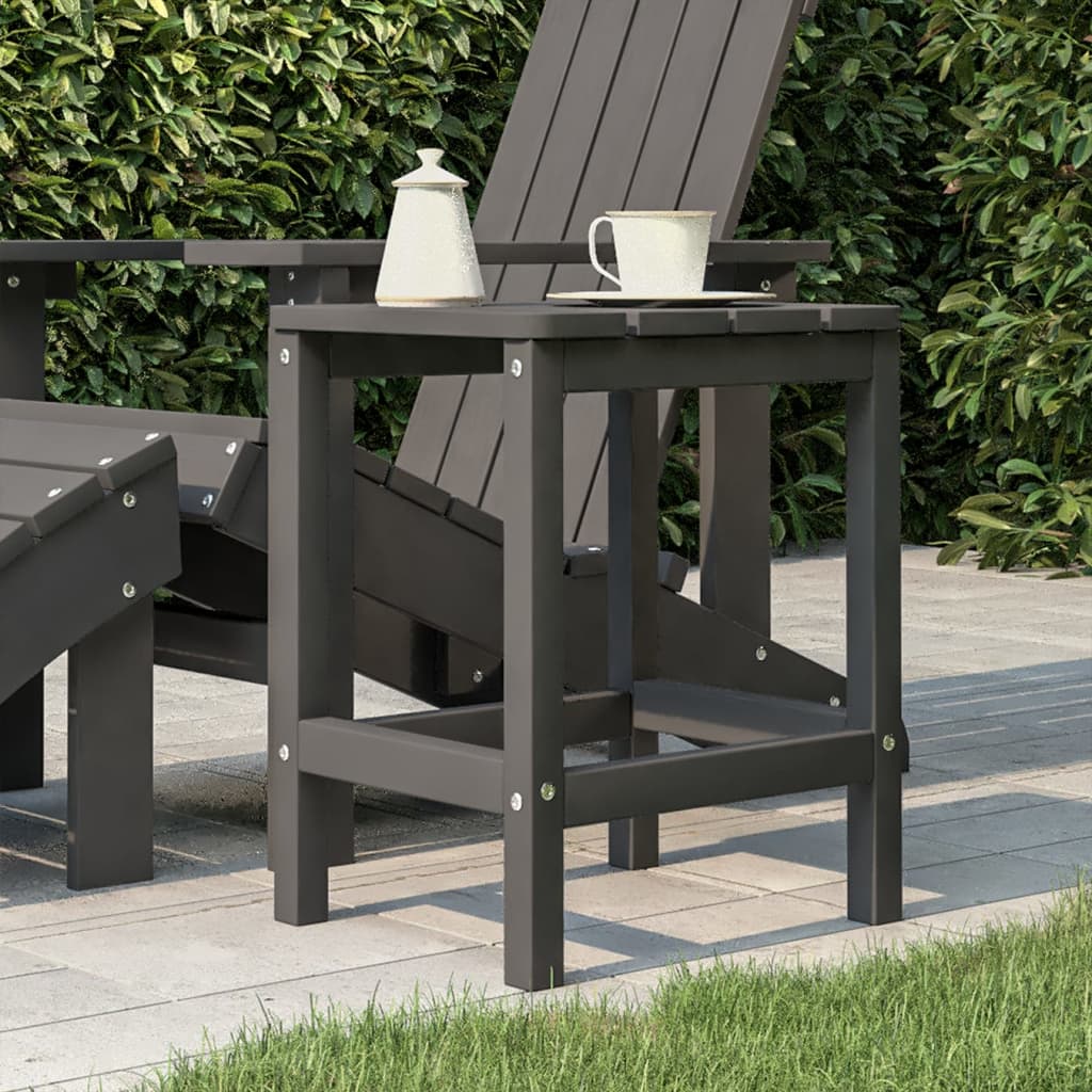 Berkfield Garden Adirondack Table Anthracite 38x38x46 cm HDPE