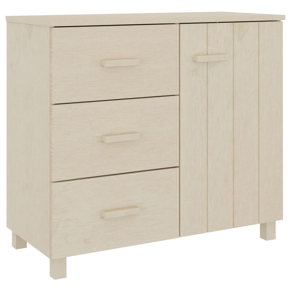 Berkfield Sideboard HAMAR Honey Brown 90x40x80 cm Solid Pinewood