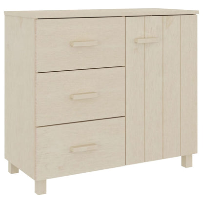 Berkfield Sideboard HAMAR Honey Brown 90x40x80 cm Solid Pinewood