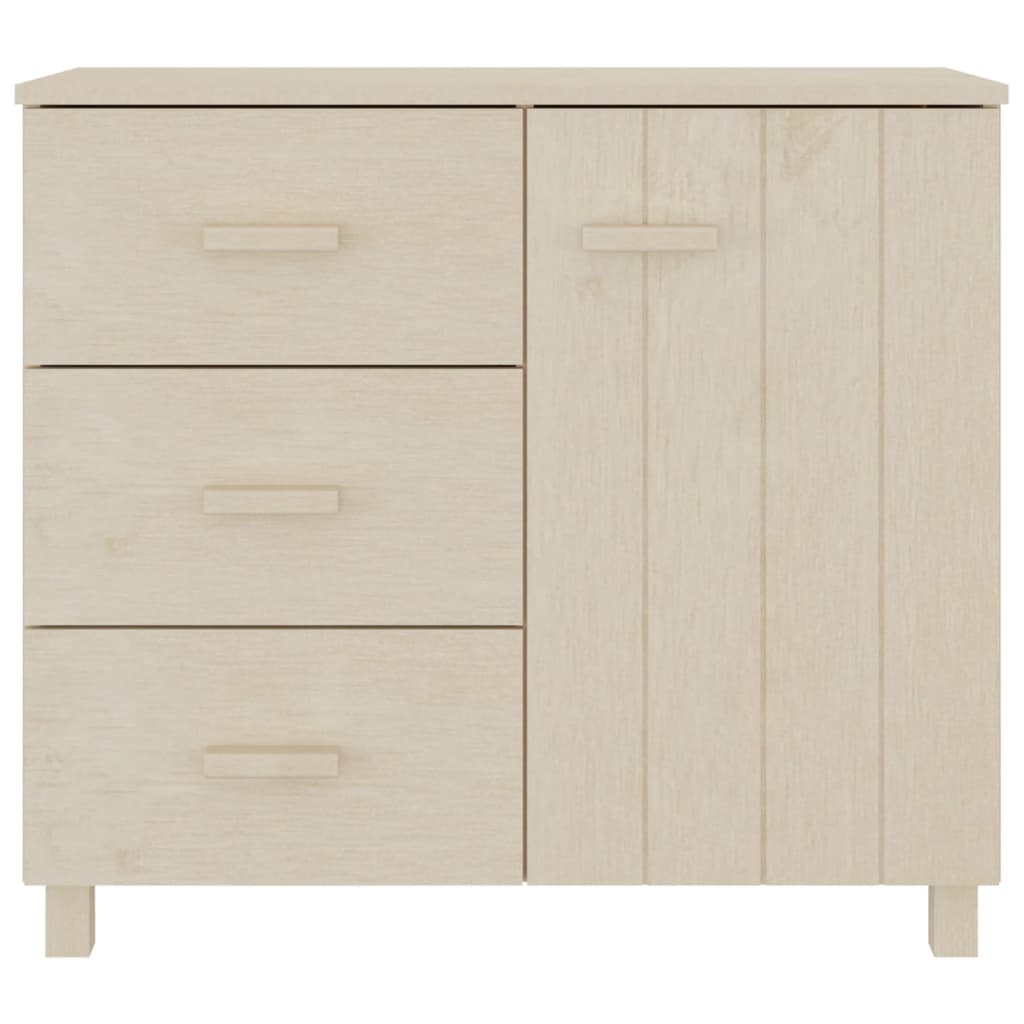 Berkfield Sideboard HAMAR Honey Brown 90x40x80 cm Solid Pinewood