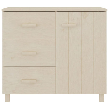 Berkfield Sideboard HAMAR Honey Brown 90x40x80 cm Solid Pinewood