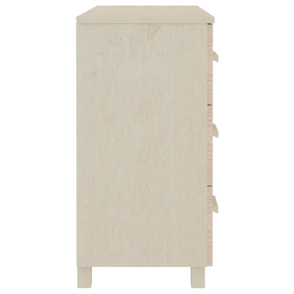 Berkfield Sideboard HAMAR Honey Brown 90x40x80 cm Solid Pinewood