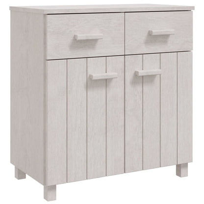 Berkfield Sideboard HAMAR White 79x40x80 cm Solid Wood Pine