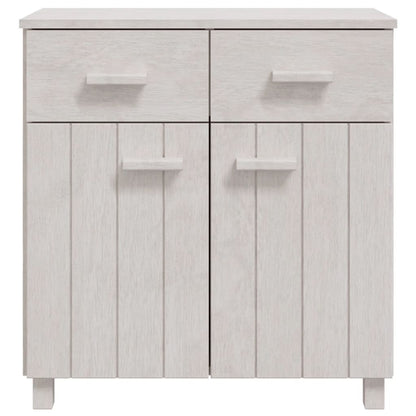 Berkfield Sideboard HAMAR White 79x40x80 cm Solid Wood Pine