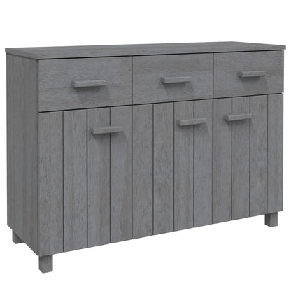 Berkfield Sideboard HAMAR Dark Grey 113x40x80 cm Solid Wood Pine