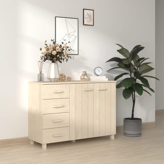 Berkfield Sideboard HAMAR Honey Brown 113x40x80 cm Solid Wood Pine