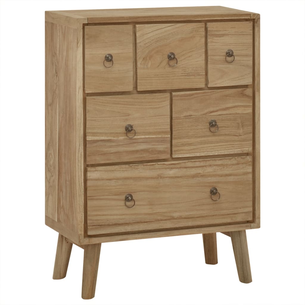 Berkfield Chest of Drawers 56x30x80 cm Solid Wood Teak