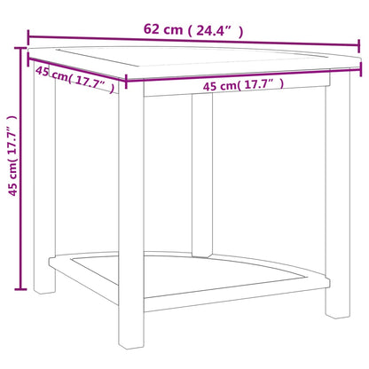 Berkfield Corner Shower Bench 50x40x45 cm Solid Wood Teak