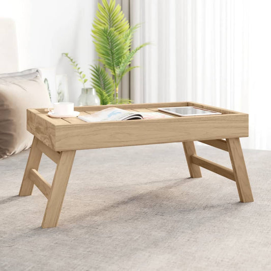 Berkfield Folding Tray 55x35x25 cm Solid Wood Teak
