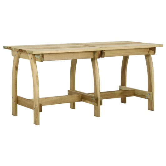 Berkfield Garden Table 160x74x75 cm Impregnated Pinewood