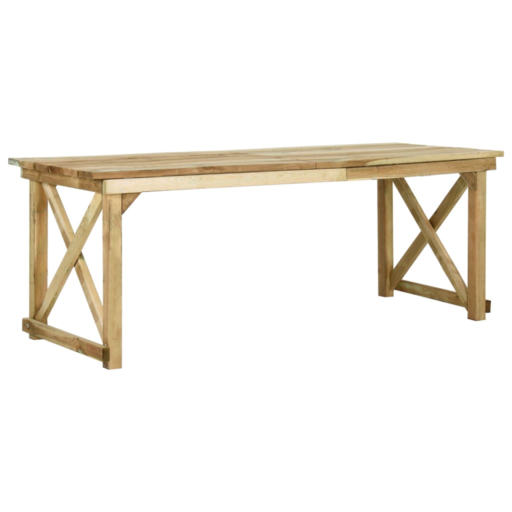 Berkfield Garden Table 200x79x75 cm Impregnated Pinewood