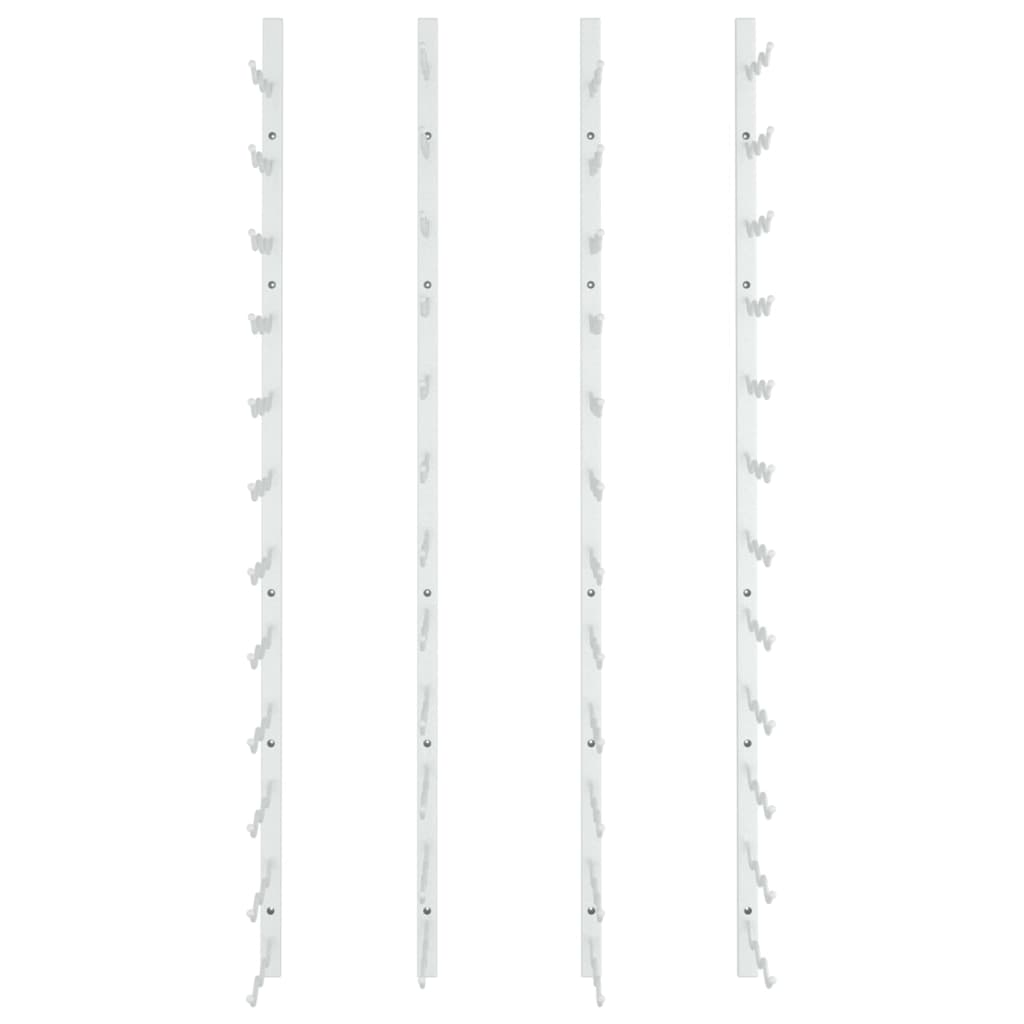 Berkfield Wall Mounted Wine Rack for 36 Bottles 2 pcs White Iron