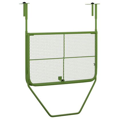 Berkfield Balcony Table Green 60x40 cm Steel