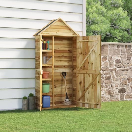 Berkfield Garden Tool Shed 107x37x220 cm Impregnated Solid Wood Pine