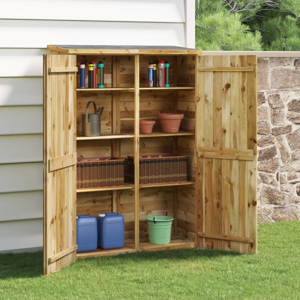 Berkfield Garden Tool Shed 123x45x171 cm Impregnated Solid Wood Pine