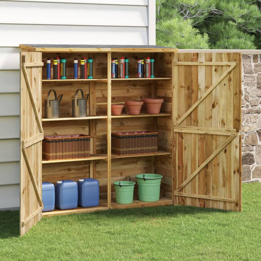 Berkfield Garden Tool Shed 163x50x171 cm Solid Wood Pine