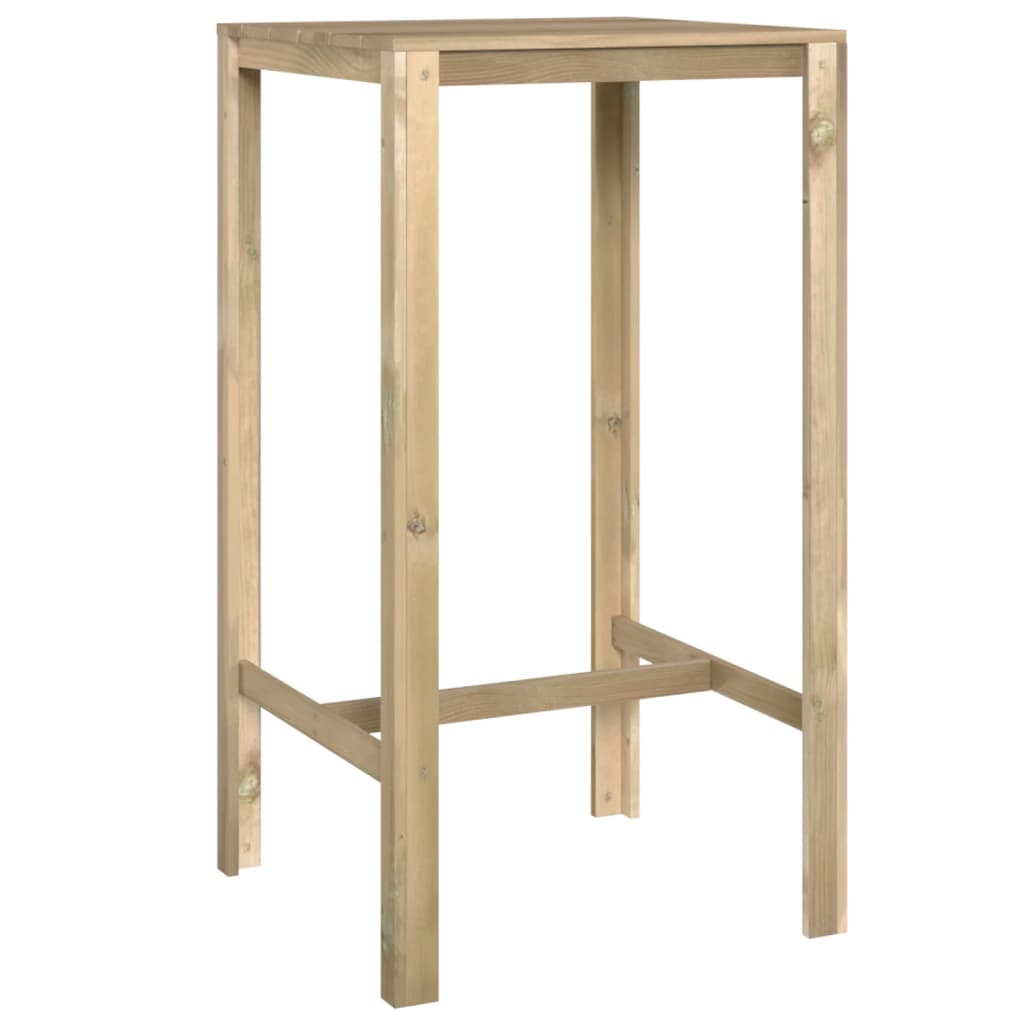 Berkfield Bar Table 60x60x110 cm Impregnated Pinewood