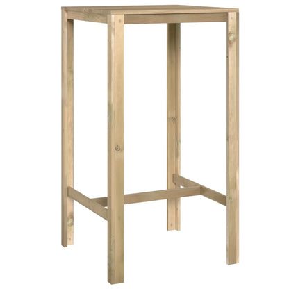 Berkfield Bar Table 60x60x110 cm Impregnated Pinewood