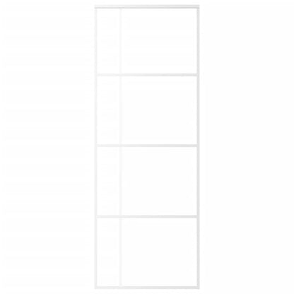 Berkfield Sliding Door ESG Glass and Aluminium 76x205 cm White